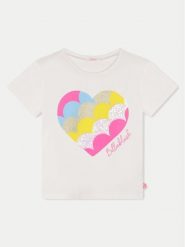 Billieblush T-Shirt U20482 Écru Regular Fit. T-shirty i topy dla dziewczynek Billieblush, bez wzorów, z bawełny, bez ramiączek. Za 139.99 zł.