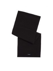 Calvin Klein Szalik Classic K50K512367 Czarny. Czarne rękawiczki męskie Calvin Klein, bez wzorów, z bawełny. Za 299.99 zł.