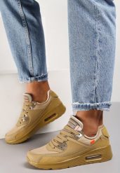 Beżowe Buty Sportowe Irinyxih. Brązowe obuwie sportowe damskie Renee, bez wzorów. Za 89.99 zł.