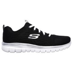 Buty damskie SKECHERS Graceful Get Connected. Białe obuwie sportowe damskie Skechers, bez wzorów, trekkingowe, Skechers Sport. Za 229.99 zł.