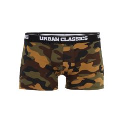 Bokserki Męskie Camo (zestaw 2 Sztuk). Brązowe bokserki męskie Urban Classics, m, bez wzorów. Za 84.99 zł.