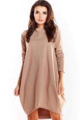 Bawełniana sukienka oversize z długim rękawem. Sukienki dla dziewczynek Infinite You, bez wzorów, z bawełny, bez ramiączek, długie. Za 229.00 zł.
