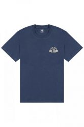 MĘSKA KOSZULKA LEE SMALL LOGO TEE RIVET NAVY 112376517. Niebieskie t-shirty męskie Lee, l, bez wzorów, bez kołnierzyka. Za 79.99 zł.