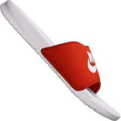 Czerwone Klapki Nike Benassi Jdi Slide M 343880-106. Czerwone klapki męskie Nike, z dzianiny. W wyprzedaży za 179.00 zł.
