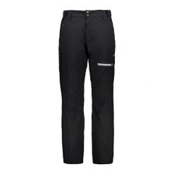 Spodnie męskie narciarskie CMP 39W1537CF. Czarne spodnie snowboardowe męskie CMP, m, bez wzorów, narciarskie. W wyprzedaży za 475.99 zł.