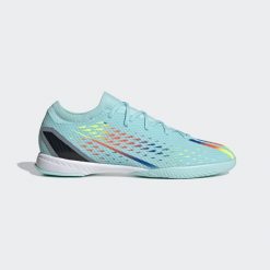 Buty piłkarskie adidas X Speedportal.3 IN - Game Data Pack. Niebieskie buty sportowe męskie Adidas, bez zapięcia, do piłki nożnej. Za 329.35 zł.
