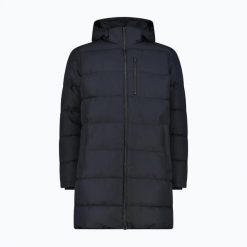 Płaszcz ocieplany męski CMP 36K2247 Fix Hood Parka. Szare parki męskie CMP, na zimę, l, bez wzorów, z materiału, bez kaptura. Za 609.99 zł.