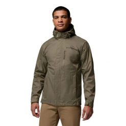 Męska kurtka Columbia Pouring Adventure II 2117171397. Zielone kurtki sportowe męskie Columbia, m, bez wzorów, z materiału, trekkingowe. Za 369.00 zł.