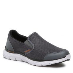 Półbuty Skechers. Szare półbuty na co dzień męskie Skechers, bez zapięcia. Za 329.99 zł.