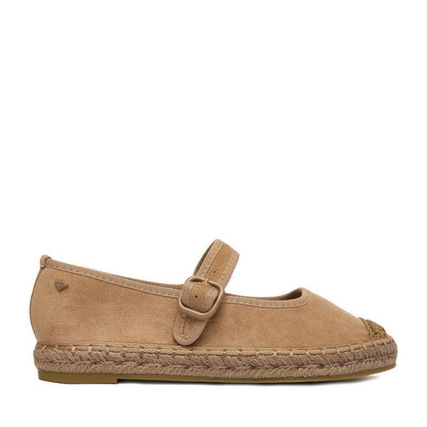 Espadryle Roxy. Brązowe espadryle damskie Roxy, bez wzorów, bez obcasa, bez zapięcia. Za 129.99 zł.
