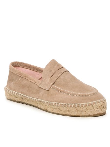 Manebi Espadryle Loafers Espadrilles W 1.9 LW Beżowy. Brązowe espadryle damskie Manebi, ze skóry. Za 699.99 zł.