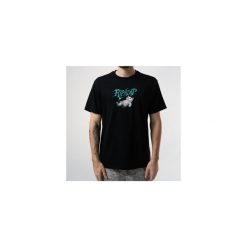 Koszulka Rip n Dip Space Vision Black. Czarne koszulki sportowe męskie RIPNDIP, bez wzorów, bez kołnierzyka, bez ramiączek. Za 211.46 zł.