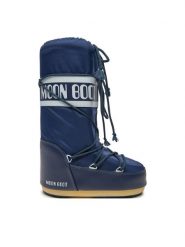 Moon Boot Śniegowce 80D1400440 D Niebieski. Niebieskie śniegowce i trapery męskie Moon Boot, ze skóry, bez zapięcia. Za 859.99 zł.
