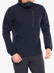 Kurtka softshell męska Rab Borealis Alpine Hoody. Niebieskie kurtki męskie RAB, l, bez wzorów, z materiału, bez kaptura. Za 511.49 zł.