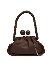 Weekend Max Mara Torebka 2615511144650 Brązowy. Brązowe torebki do ręki damskie Weekend Max Mara, bez wzorów, ze skóry, bez dodatków. Za 1,809.00 zł.