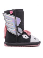 EMU Australia Śniegowce Pegasus K12757 Szary. Szare buty zimowe dziewczęce Emu Australia, ze skóry, bez zapięcia. Za 429.00 zł.