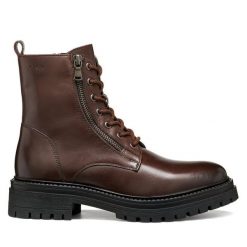 Trapery Geox. Czerwone śniegowce i trapery damskie Geox. Za 589.99 zł.
