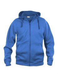 Clique Basic Hoody Full Zip – męska bluza z kapturem, odporna na piling. Niebieskie bluzy męskie CLIQUE, m, bez wzorów, z bawełny, z kapturem. Za 183.98 zł.