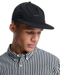 Czapka Snapback dla Mężczyzn DRIFTER CLICKER Czarny. Czarne czapki i kapelusze męskie Quiksilver, bez wzorów, z bawełny. Za 129.99 zł.
