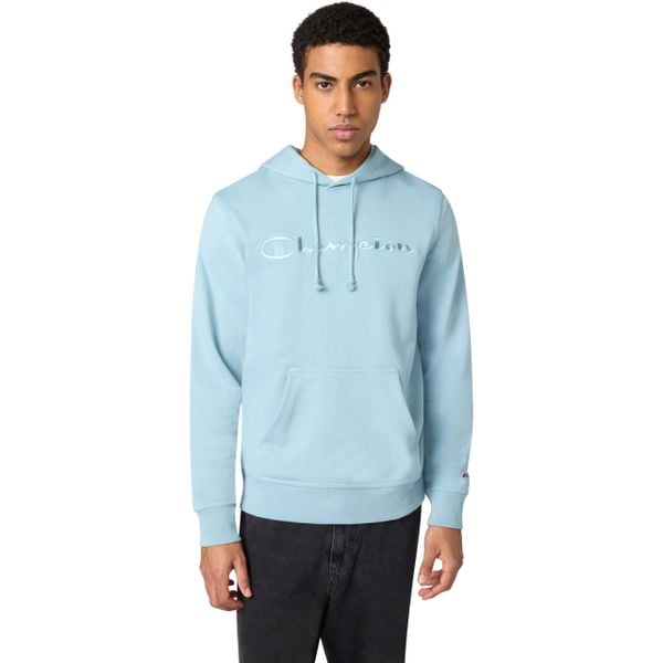 Bluza męska CHAMPION Hooded Sweatshirt. Niebieskie bluzy męskie Champion, m, bez wzorów, z materiału, z kapturem. Za 190.99 zł.