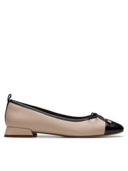 Clarks Baleriny Ubree15 Poppy 26181329 Beżowy. Brązowe baleriny damskie Clarks, bez wzorów, ze skóry, bez obcasa. Za 309.99 zł.
