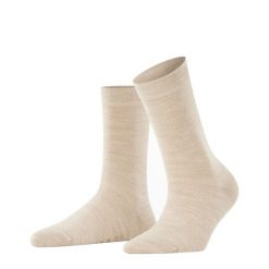 Skarpetki damskie Falke Softmerino. Niebieskie skarpety damskie Falke, bez wzorów, z bawełny. Za 129.50 zł.
