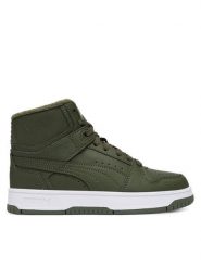Puma Sneakersy Rebound Slam Mid Wtr Jr 40880302 Zielony ciemny. Zielone buty sportowe chłopięce Puma, bez wzorów, ze skóry, bez zapięcia. Za 269.99 zł.