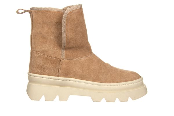 Botki Bayla-161 031 Jordy 001 Srt 81 Agatha Camel Suede 161657, Beżowy, Skóra naturalna - 39. Brązowe botki damskie Bayla, na zimę, z gumy, eleganckie, z okrągłym noskiem, za kostkę, bez obcasa, bez zapięcia. W wyprzedaży za 224.10 zł.