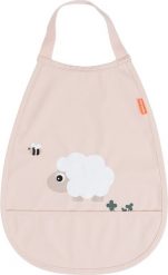 Śliniak z kieszonką Pull Over Tiny Farm pudrowy róż. Czerwone śliniaki dla dzieci Done by deer, bez wzorów. Za 59.00 zł.