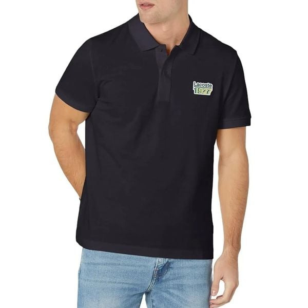 Koszulka męska Lacoste. Niebieskie koszulki polo męskie Lacoste, m, bez wzorów, z bawełny, casualowe, bez ramiączek. Za 297.00 zł.