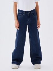 NAME IT Jeansy 13211701 Granatowy Wide Leg. Niebieskie jeansy dla dziewczynek Name it, z bawełny. Za 99.99 zł.