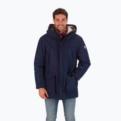 Kurtka zimowa męska Rossignol Parka. Niebieskie kurtki męskie Rossignol, na zimę, m, bez wzorów, wakacyjne, bez kaptura. Za 1,399.00 zł.