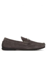 Calvin Klein Mokasyny Driver W/ Ny Bit Sue HM0HM01759 Szary. Szare mokasyny męskie Calvin Klein, ze skóry. Za 439.99 zł.