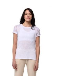 Koszulka na co dzień na siłownię. Białe koszulki sportowe damskie LEONE 1947 APPAREL, xl, bez wzorów, z jeansu, bez kołnierzyka, bez ramiączek, na fitness i siłownię. Za 84.16 zł.