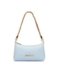 LOVE MOSCHINO Torebka JC4143PP1OLX0701 Błękitny. Niebieskie torebki do ręki damskie Love Moschino, bez wzorów, ze skóry, bez dodatków. Za 879.99 zł.