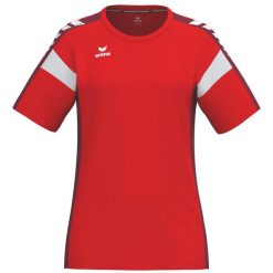 Koszulka Erima Celebrate 125 Function czerwona. Czerwone koszulki sportowe damskie Erima, bez wzorów, z materiału, sportowe, bez kołnierzyka. Za 277.99 zł.