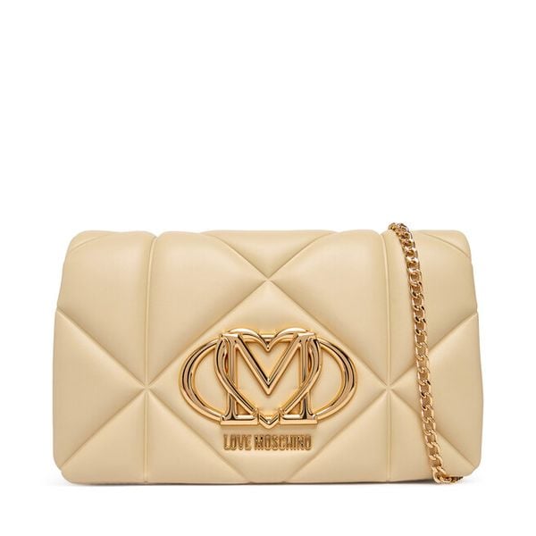 Torebka LOVE MOSCHINO. Brązowe torebki do ręki damskie Love Moschino, bez wzorów, wizytowe, bez dodatków. Za 457.99 zł.