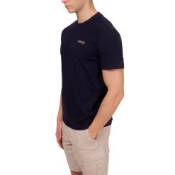 Koszulka męska Napapijri S-Iaato. Niebieskie koszulki sportowe męskie Napapijri, m, bez wzorów, bez kołnierzyka, bez ramiączek, trekkingowe. Za 149.99 zł.