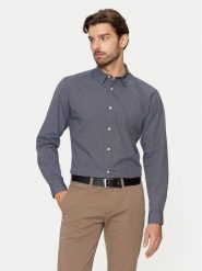 Jack & Jones Koszula Matheo 12261090 Czarny Slim Fit. Czarne koszule męskie Jack & Jones, l, bez wzorów, z bawełny, bez kołnierzyka, bez ramiączek. Za 119.99 zł.