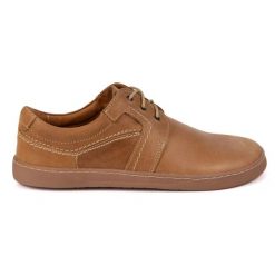 Olivier Barefoot Męskie buty skórzane sznurowane minimalistyczne 115KZ jasno brązowe. Brązowe półbuty na co dzień męskie ze skóry, klasyczne, bez zapięcia. Za 392.97 zł.