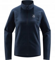Bluza rozpinana damska Haglofs Buteo Mid Jacket - tarn blue. Niebieskie bluzy damskie Stedman, bez wzorów, bez kaptura. Za 335.00 zł.