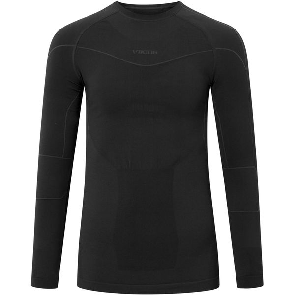 Bielizna męska VIKING Gary Longsleeve Bamboo. Czarna bielizna termoaktywna męska Viking, m, z materiału. Za 179.90 zł.