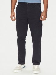 BOSS Spodnie materiałowe Sisla-8 50530599 Granatowy Regular Fit. Niebieskie spodnie materiałowe męskie Boss, m, bez wzorów, z bawełny. Za 329.99 zł.