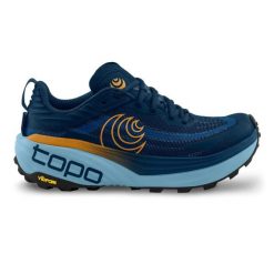 Buty trailowe Topo Athletic M-Vista. Brązowe buty sportowe męskie Topo Athletic, bez zapięcia, do biegania. Za 822.50 zł.