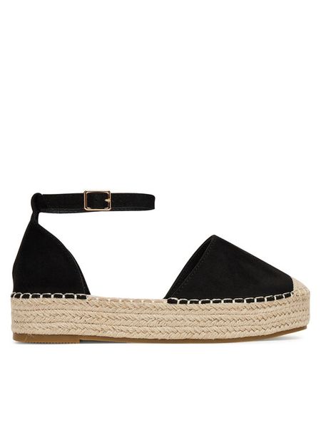 DeeZee Espadryle WSS990-215 Czarny. Czarne espadryle damskie DeeZee, bez wzorów, z materiału, bez obcasa, bez zapięcia. Za 99.99 zł.