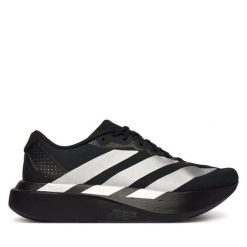 Buty do biegania adidas. Czarne buty sportowe męskie Adidas, bez zapięcia, do biegania. Za 649.99 zł.
