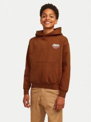 Jack & Jones Junior Bluza Noho Back Graphic 12263292 Brązowy Relaxed Fit. Brązowe bluzy dla chłopców Jack & Jones Junior, bez wzorów, z bawełny, bez ramiączek, bez kaptura. Za 129.99 zł.