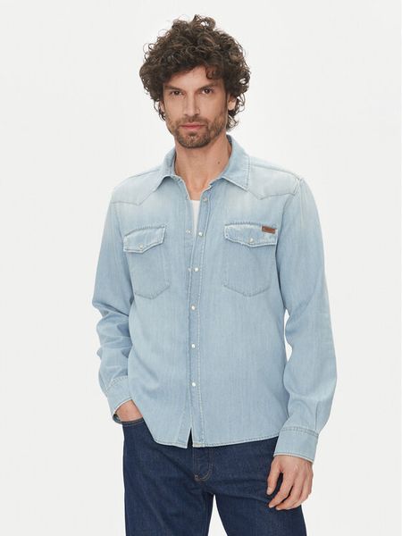 Liu Jo Koszula QA5298 D4851 78888 Niebieski Regular Fit. Niebieskie koszule męskie Liu Jo, m, bez wzorów, z bawełny, bez kołnierzyka, bez ramiączek. Za 359.99 zł.