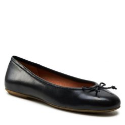 Baleriny Geox. Czarne baleriny damskie Geox, bez wzorów, bez obcasa. Za 244.99 zł.