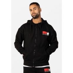 Classic Duże rozmiary Bluza z kapturem zapinana na suwak - Czarny. Czarne bluzy męskie GORILLA WEAR, bez wzorów, z kapturem, na fitness i siłownię. Za 382.00 zł.